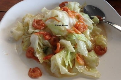 กะหล่ำปลีผัดน้ำปลา