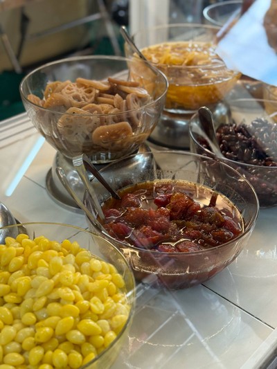 ทับทิมกรอบ ลอดช่อง ขนมหวาน