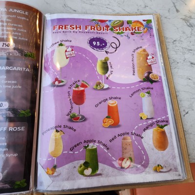 ป้ายราคาหรือสมุดเมนู