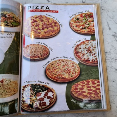 ป้ายราคาหรือสมุดเมนู