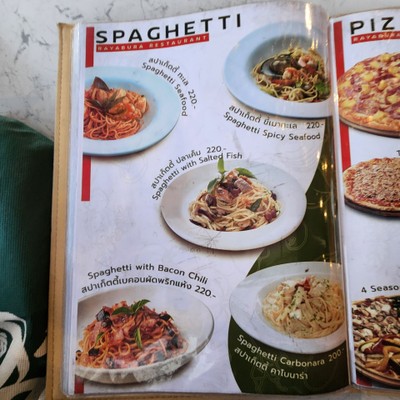 ป้ายราคาหรือสมุดเมนู