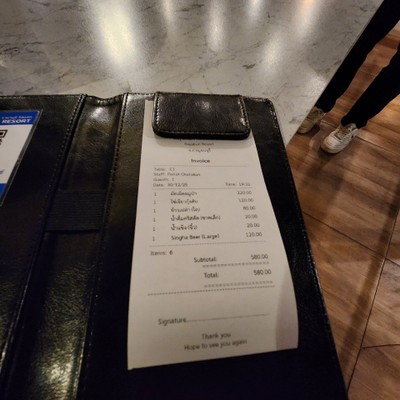 ป้ายราคาหรือสมุดเมนู