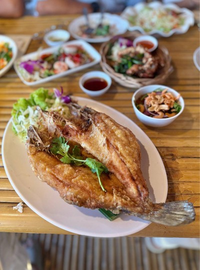 🐟 ปลากะพงทอดน้ำปลา.