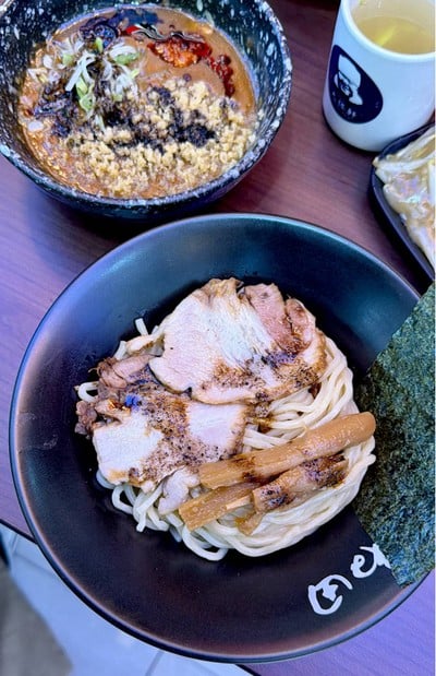 🍝 Black Spicy Tsukemen. (Price 310+ Baht.)