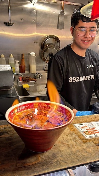 🍜 Fire Miso Ramen. (Price 1,980 JPY.)
