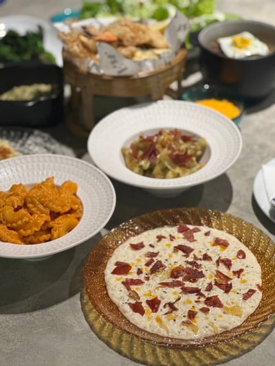 amazing pastas, vodka crab is a must