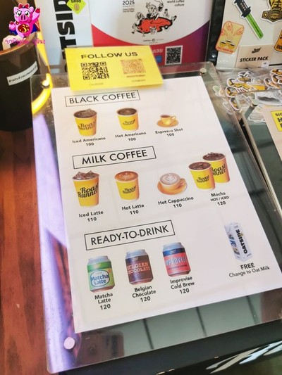 ป้ายราคาหรือสมุดเมนู