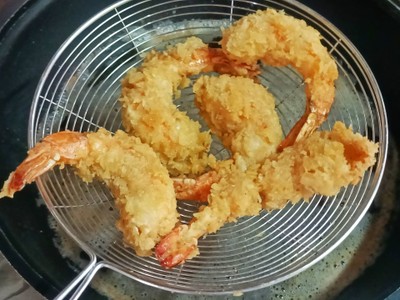 วิธีทำ ข้าวแกงเขียวหวานกุ้งทอด