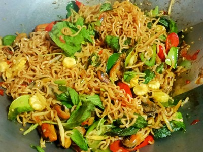 วิธีทำ ไวไวผัดฉ่าหอยแมงภู่