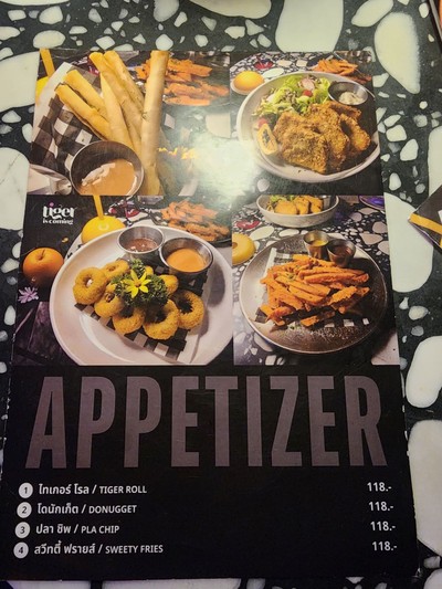 ป้ายราคาหรือสมุดเมนู