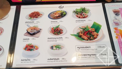 ป้ายราคาหรือสมุดเมนู