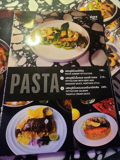 ป้ายราคาหรือสมุดเมนู