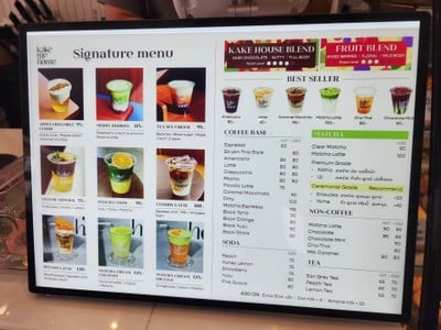 ป้ายราคาหรือสมุดเมนู