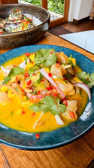 Ceviche with mango