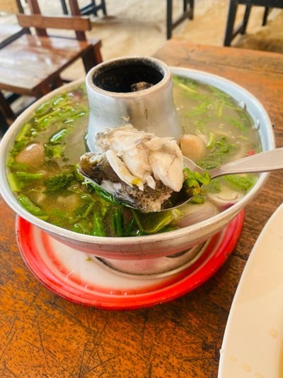 ต้มยำปลากะพงน้ำใส