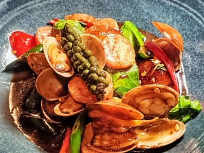 Mochi Gnocchi Asari Clams Naem Pad Kee Mao