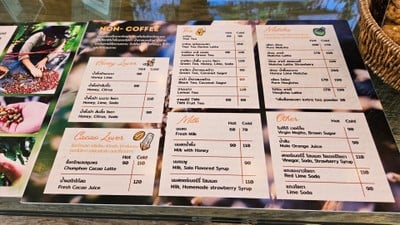 ป้ายราคาหรือสมุดเมนู