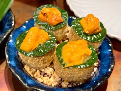 Sea Urchin Pani Puri : พานีปูริไข่หอยเม่น