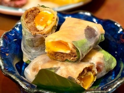 Pad Kraprao Spring Rolls : ปอเปี๊ยะผัดกะเพรา