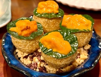 Sea Urchin Pani Puri : พานีปูริไข่หอยเม่น