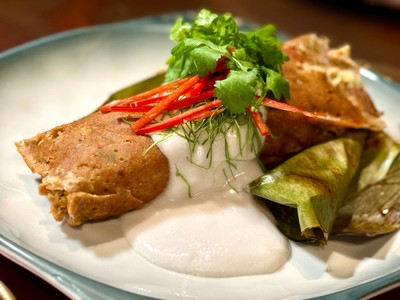 Mok Monkfish : ห่อหมกปลาอังโก๊ะ