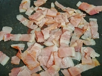 วิธีทำ ข้าวผัดข้าวโพดเบคอน