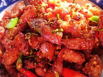 หมูคั่วพริก 🌶️🧄