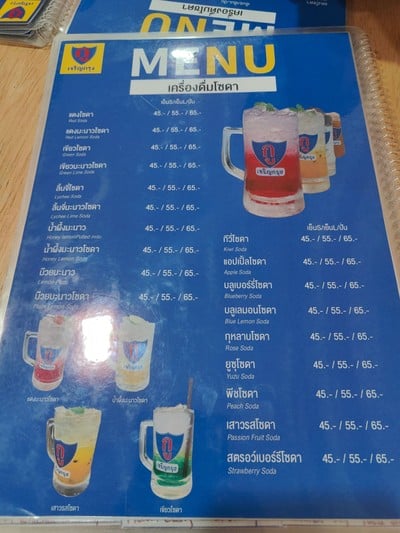 ป้ายราคาหรือสมุดเมนู