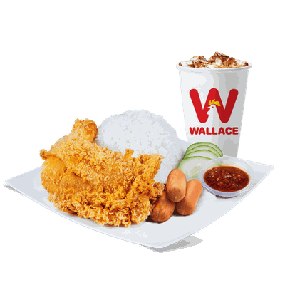 ชุดข้าวสะโพกไก่กรอบ