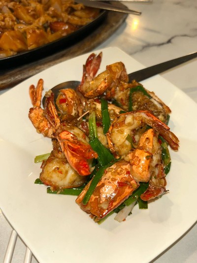 กุ้งผัดพริกเกลือ