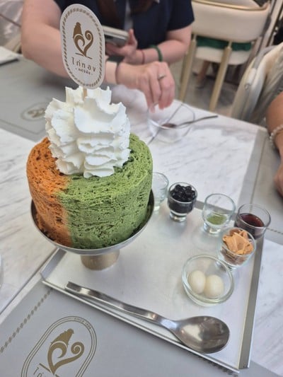 น้ำแข็งใสชาไทยมัจฉะ เล็ก