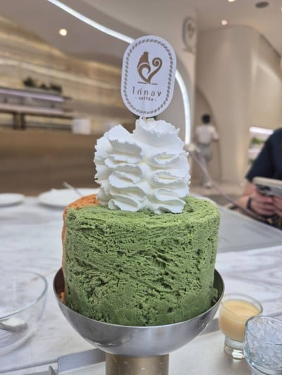 น้ำแข็งใสชาไทยมัจฉะ เล็ก