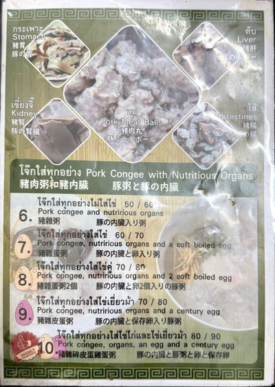 ป้ายราคาหรือสมุดเมนู