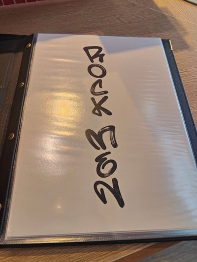 ป้ายราคาหรือสมุดเมนู