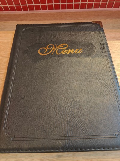 ป้ายราคาหรือสมุดเมนู