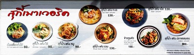 ป้ายราคาหรือสมุดเมนู