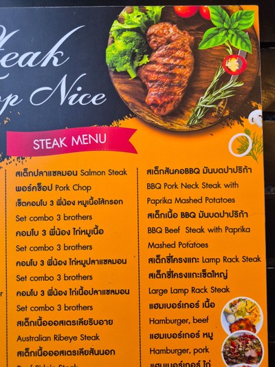 ป้ายราคาหรือสมุดเมนู