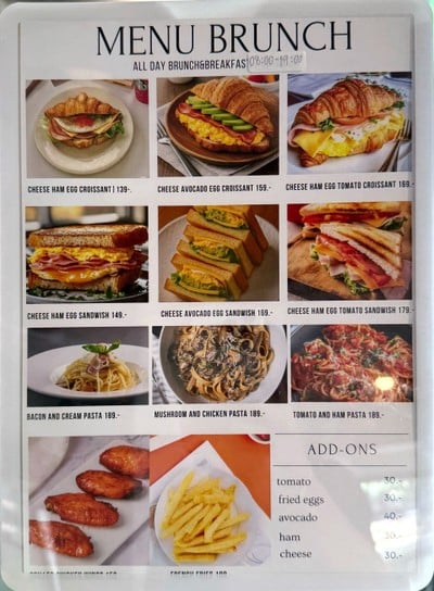 ป้ายราคาหรือสมุดเมนู