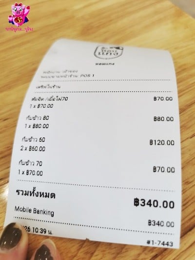 ป้ายราคาหรือสมุดเมนู