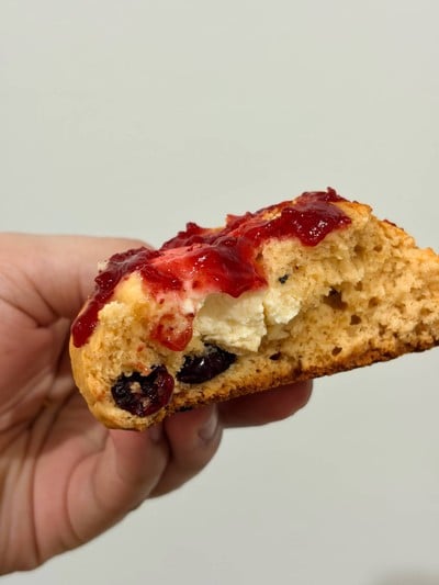 RASPBERRY CHEESE SCONE