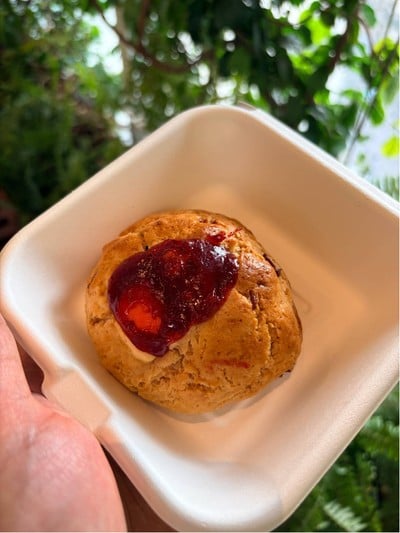 RASPBERRY CHEESE SCONE