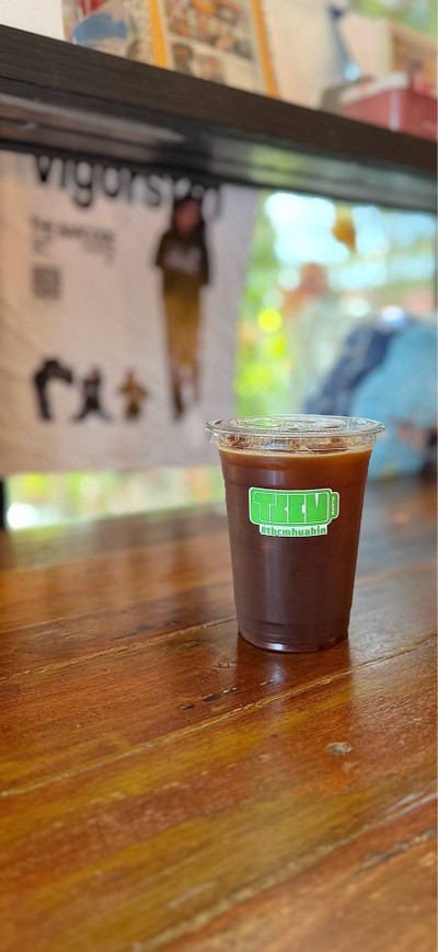 ☕️ Iced Black Coffee. (Price 85 Baht.)