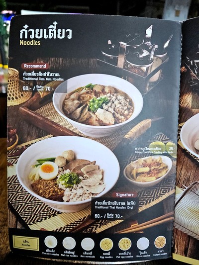 ป้ายราคาหรือสมุดเมนู