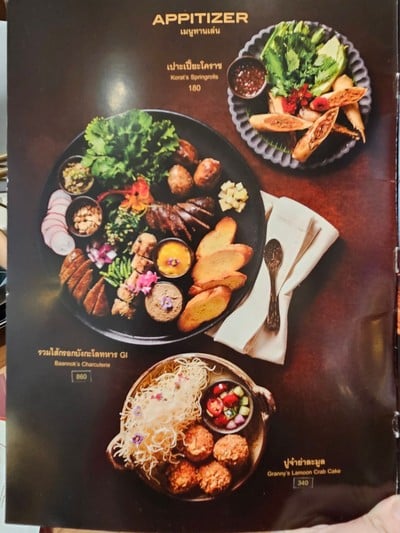 ป้ายราคาหรือสมุดเมนู