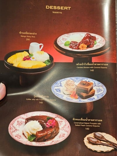 ป้ายราคาหรือสมุดเมนู