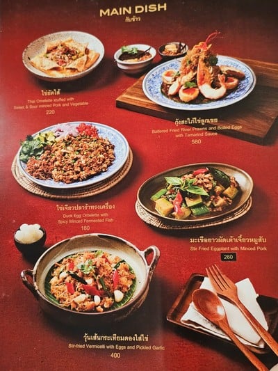 ป้ายราคาหรือสมุดเมนู