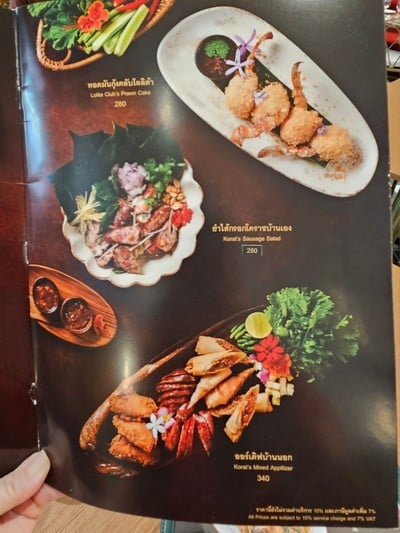 ป้ายราคาหรือสมุดเมนู