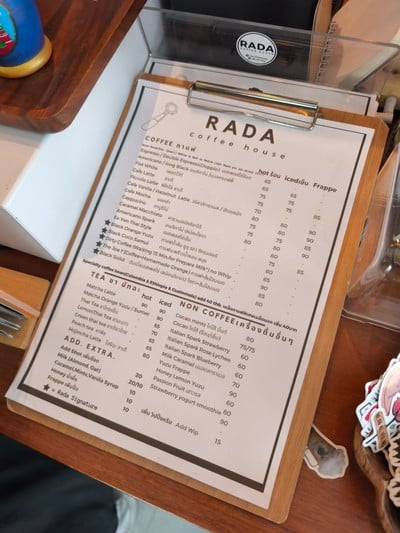 ป้ายราคาหรือสมุดเมนู