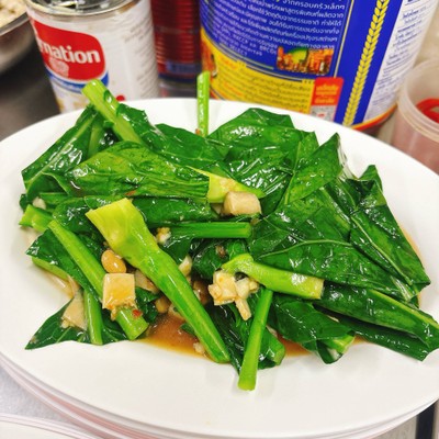 คะน้าปลาเค็ม