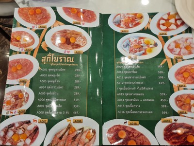 ป้ายราคาหรือสมุดเมนู